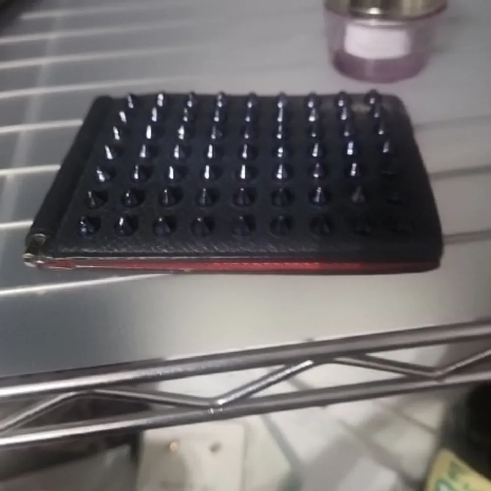 Louboutin Limited Edition Studded Bifold Wallet with Money Clip